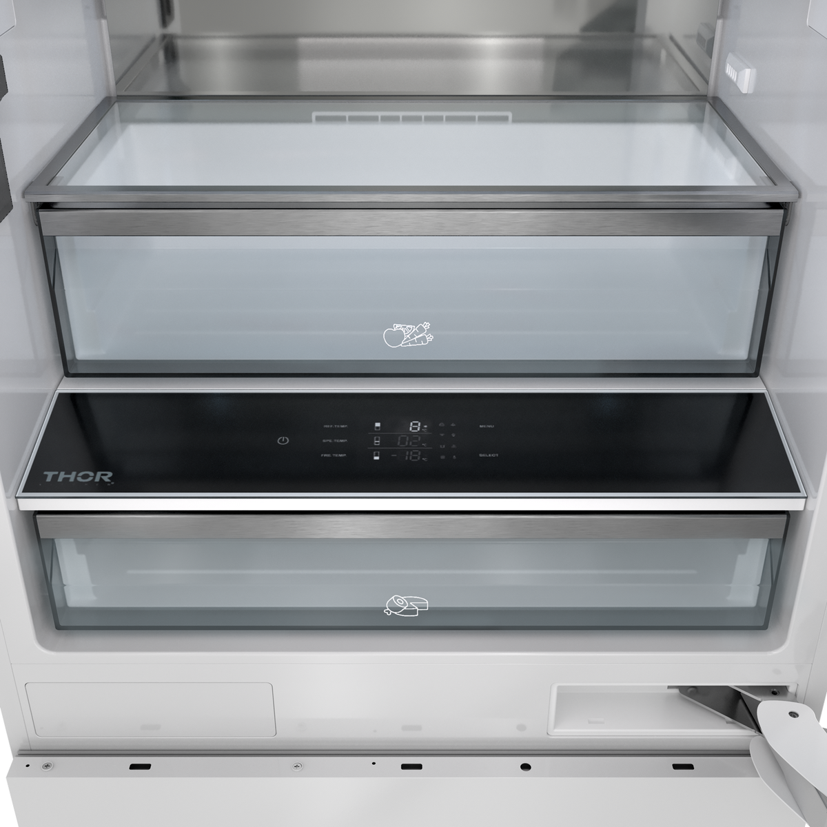Thor Kitchen 30-inch Built-In Panel-Ready Bottom Mount Refrigerator – XRF3016BBP