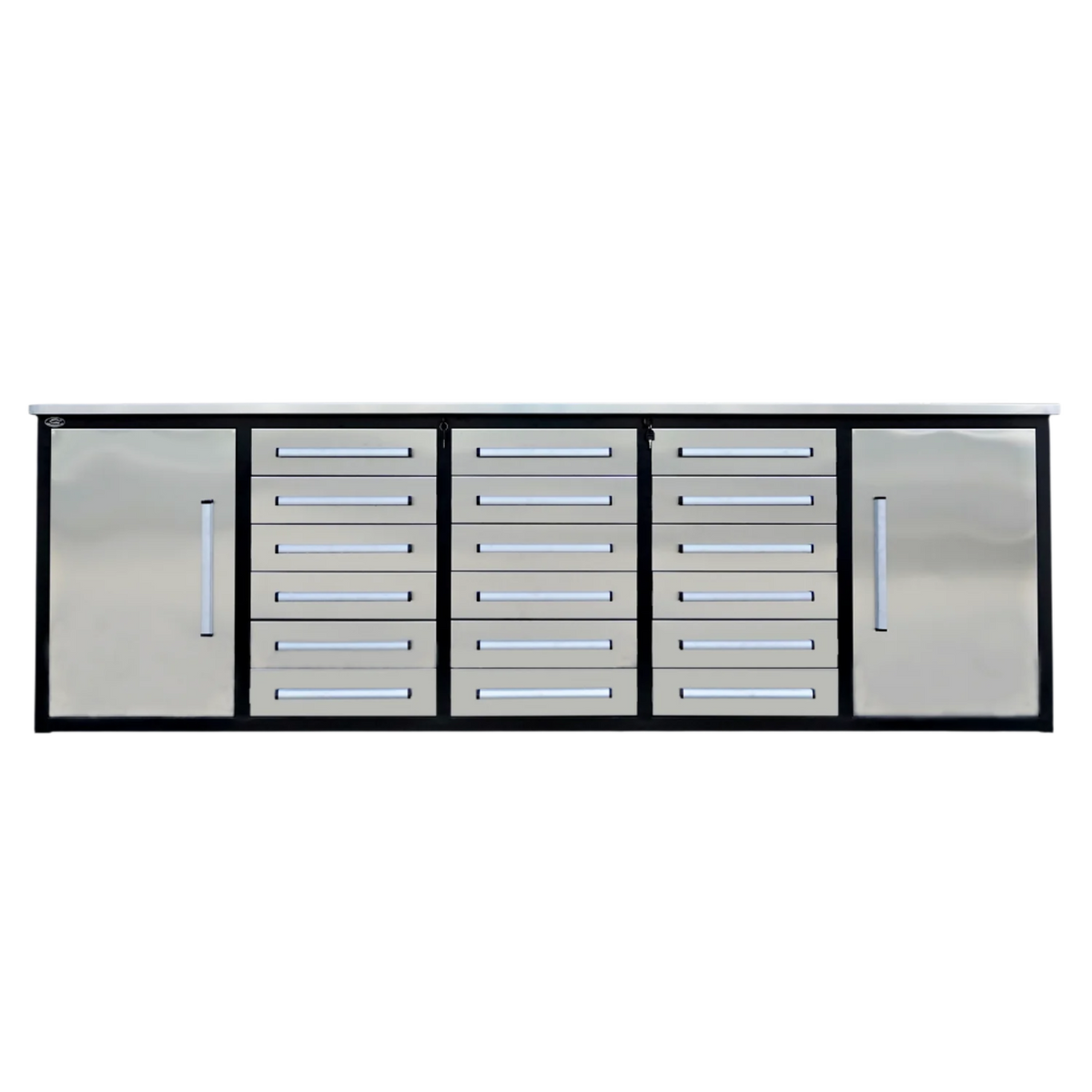 Chery Industrial [AS-IS] 10ft Storage Cabinet with Workbench (18 Drawers) - D_WW000182