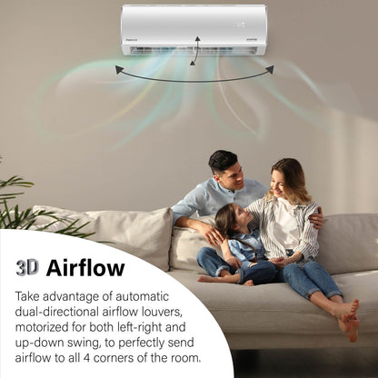 Pioneer Diamante Essenza 35,000 BTU 17 SEER2 230V High-Wall Ductless Mini-Split Air Conditioner Inverter Heat Pump with 16 Ft. Kit - WYT036GLUI17RL