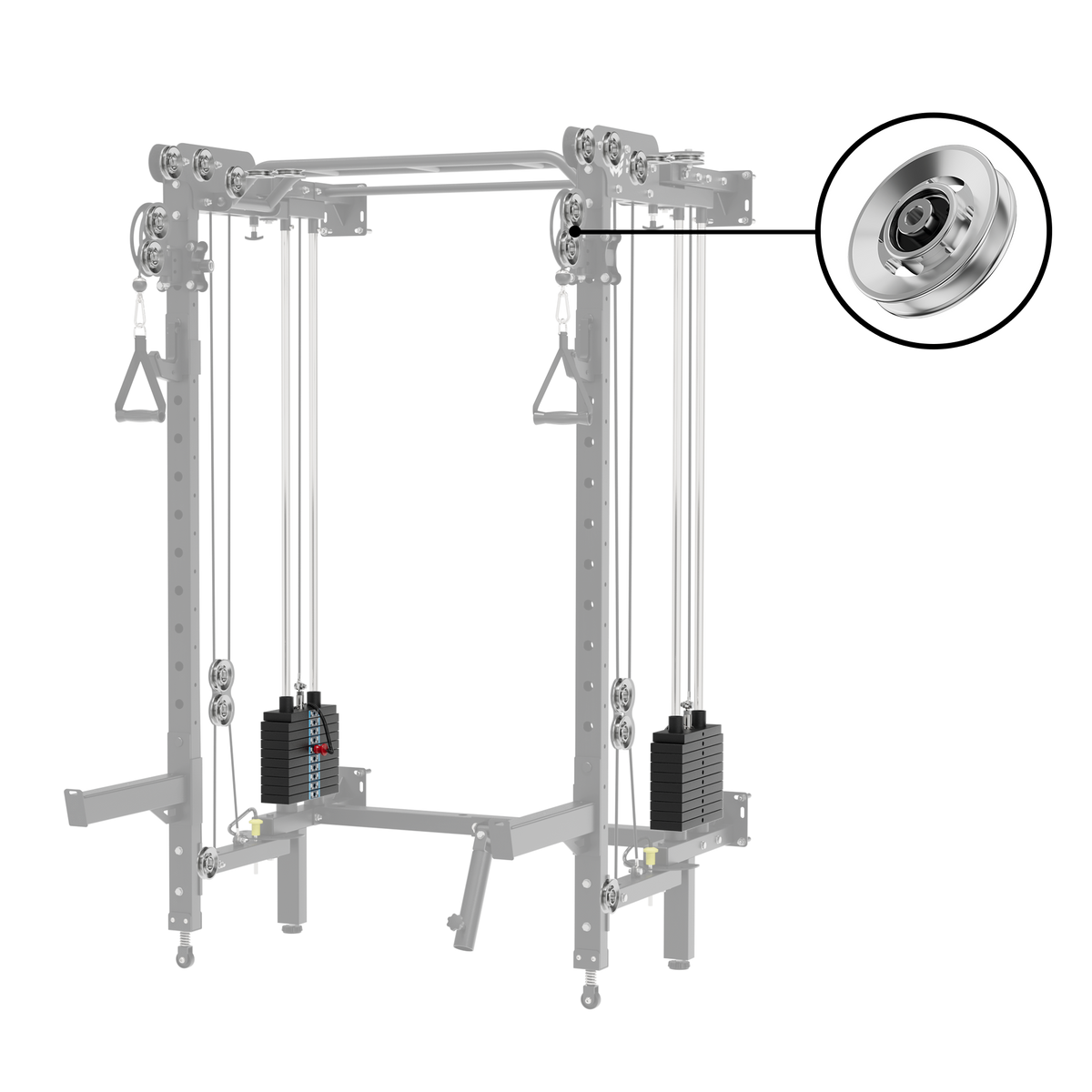 Major Fitness Aluminum Pulley & Weight Stack Bundle - APB52-WSB52