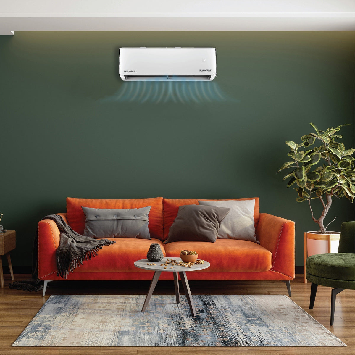 Pioneer Diamante Pro Series 24,000 BTU 19 SEER2 Ductless Mini-Split Air Conditioner Inverter+ Heat Pump Full Set 230V with 16 Ft. Kit - WYT024GLFI19RL