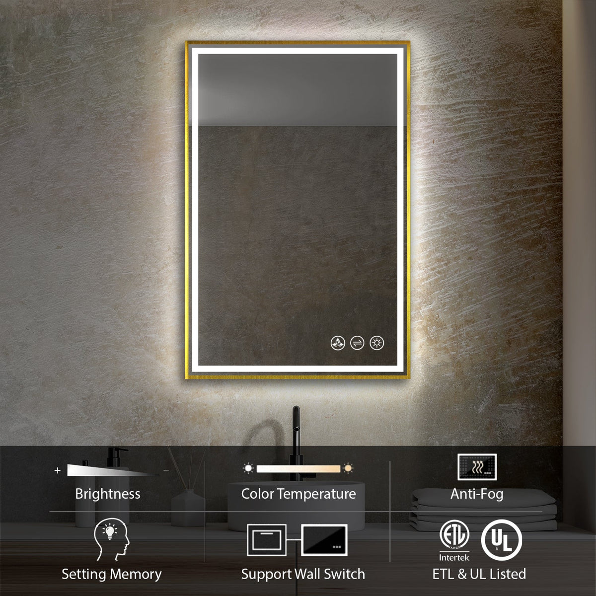 Blossom Stellar 24 Inch LED Mirror - LED M4 2436 MB