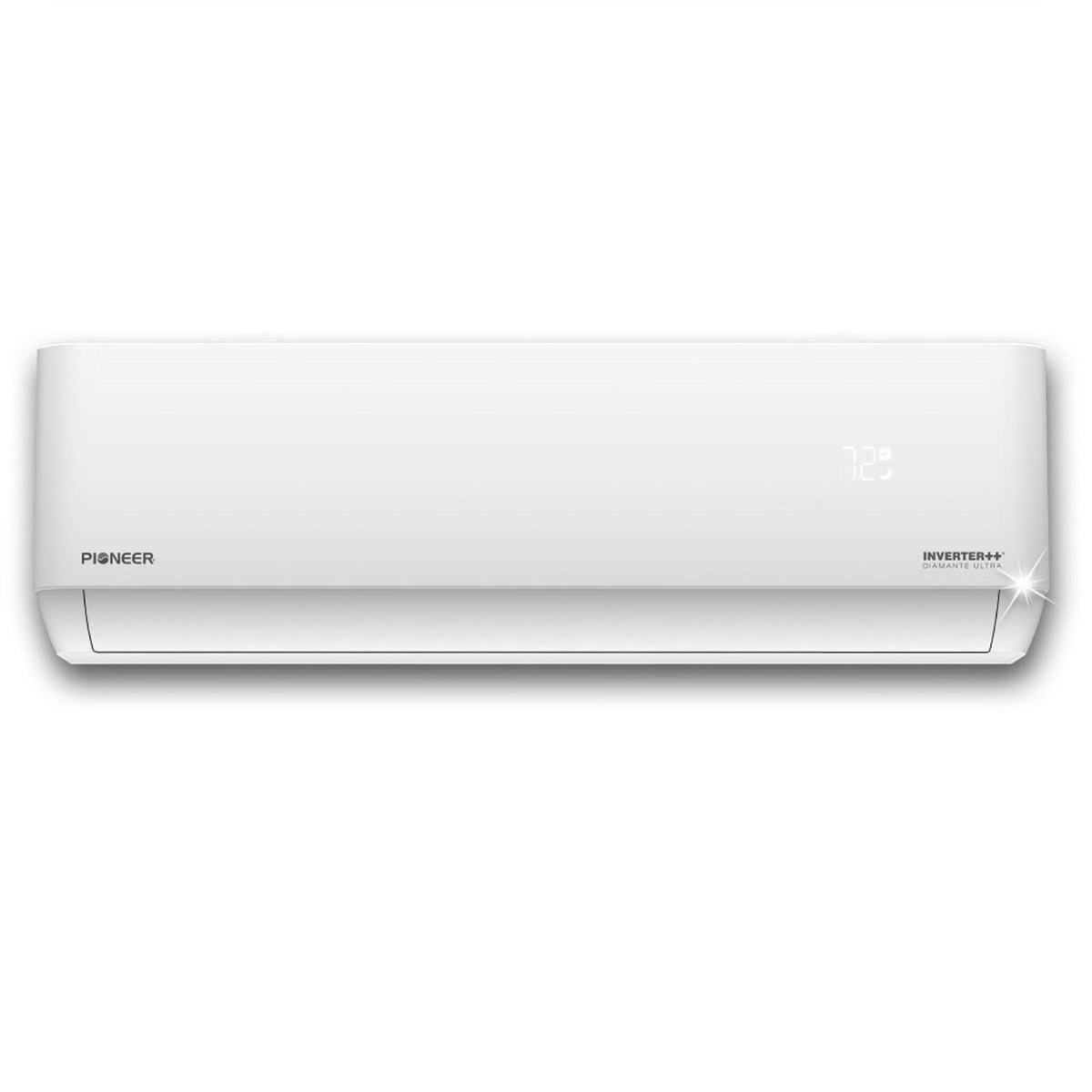 Pioneer Diamante Ultra 18,000 BTU 22 SEER2 Ductless Mini-Split Inverter++ Energy-Star Wi-Fi Air Conditioner Heat Pump Full Set 230V with 16 Ft. Kit - WYT018GLFI22RL