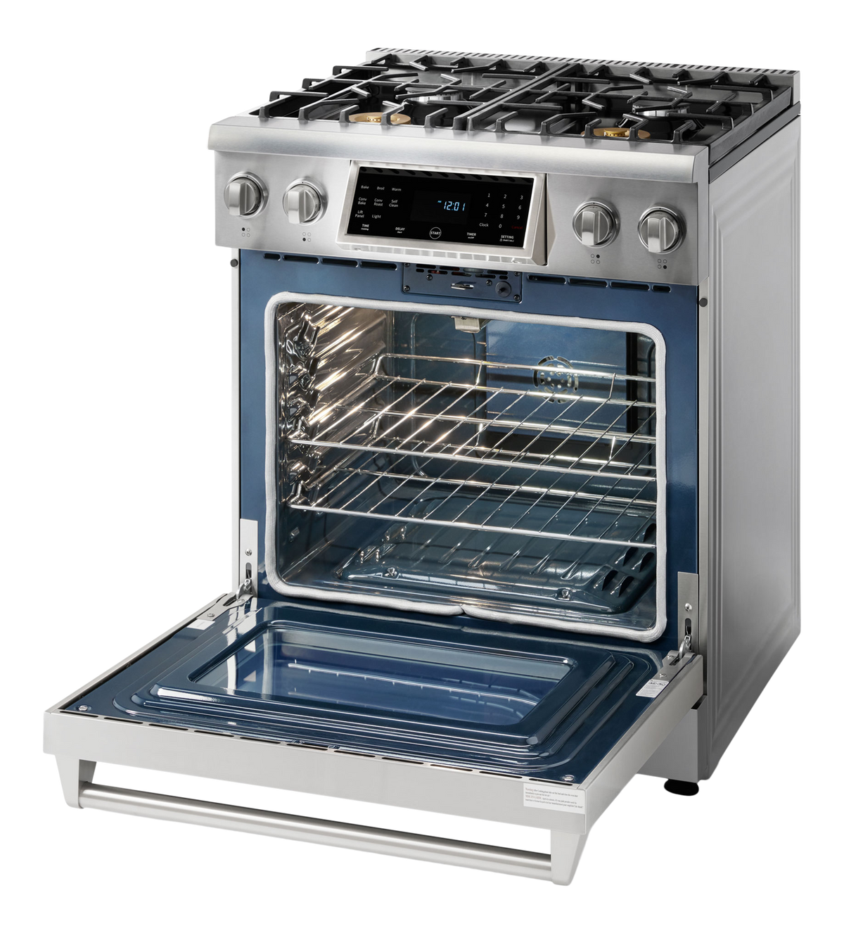 THOR Kitchen 30-Inch Tilt Panel Gas Range - Professional - TRG3001
