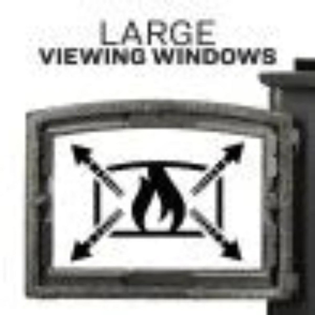 US Stove 2,000 Sq. Ft. Pedestal Wood Stove -SKU_1769009238838_888