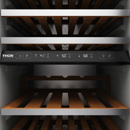 Thor Kitchen 24-inch Built-in Column Wine Cooler, Panel Ready - XRF24CWC