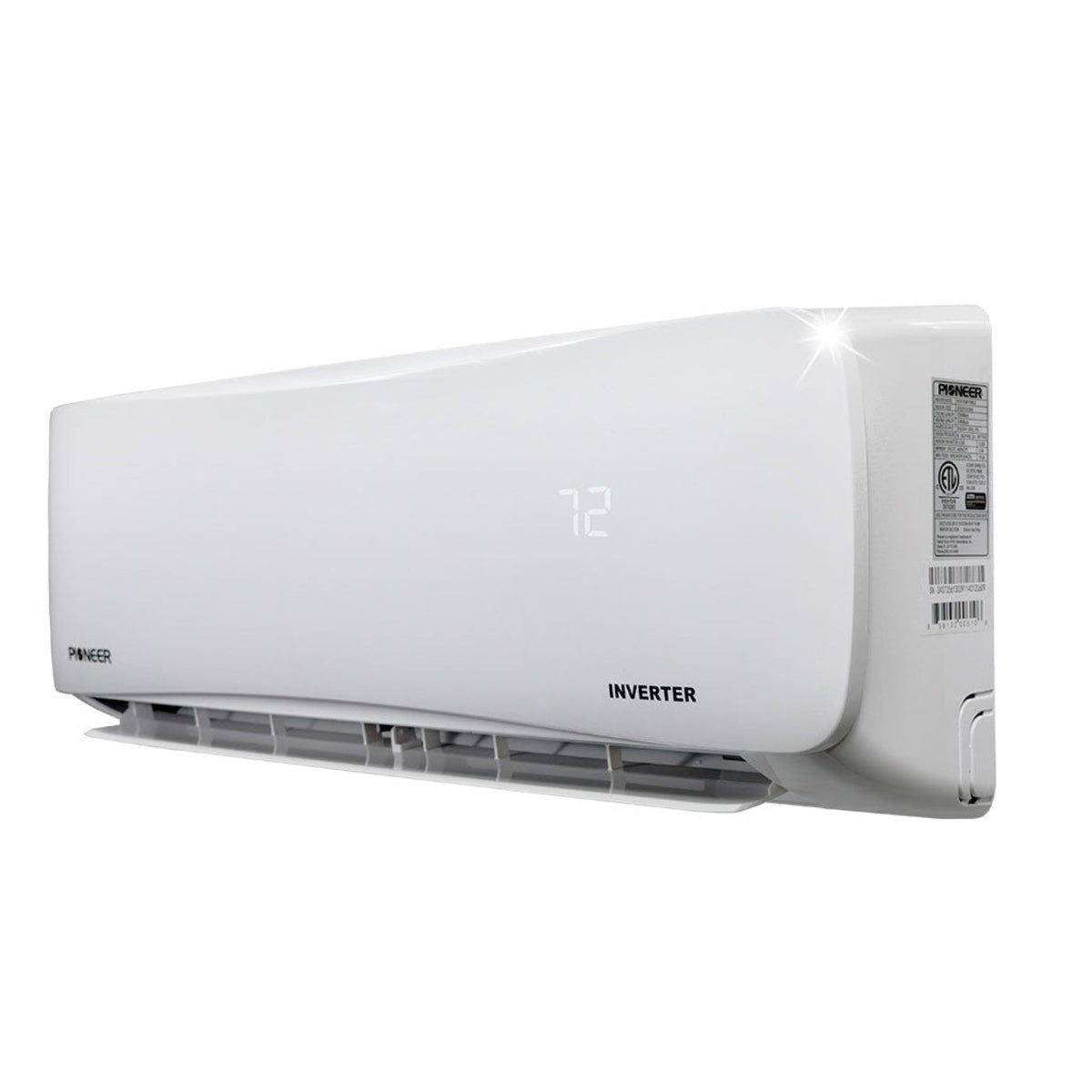 Pioneer 9,000 BTU 21.5 SEER2 Ductless Mini-Split Inverter+ Energy-Star Air Conditioner Heat Pump System Full Set 115V - WYS009AMFI20RL-10