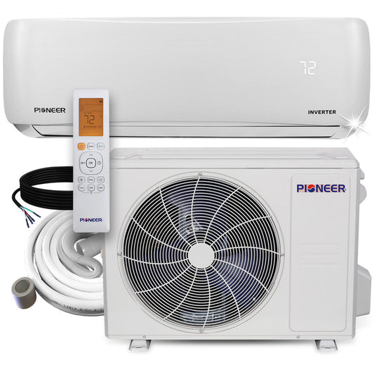 Pioneer EStar 18,000 BTU 23.7 SEER2 Ductless Mini-Split Inverter++ Energy-Star Air Conditioner Heat Pump System Full Set 230V - WYS018GMFI22RL-10