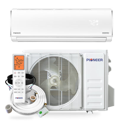 Pioneer Diamante Pro 24,000 BTU 21 SEER2 230V High-Wall Ductless Mini-Split Air Conditioner Inverter Heat Pump with 16 Ft. Kit - WYT024GLSI20RL