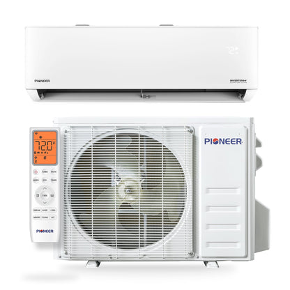 Pioneer Quantum Ultra 12,000 BTU 24 SEER2 230V High-Wall Ductless Energy-Star Mini-Split Air Conditioner Inverter Heat Pump Full Set - WYT012GLSI24RL-10S