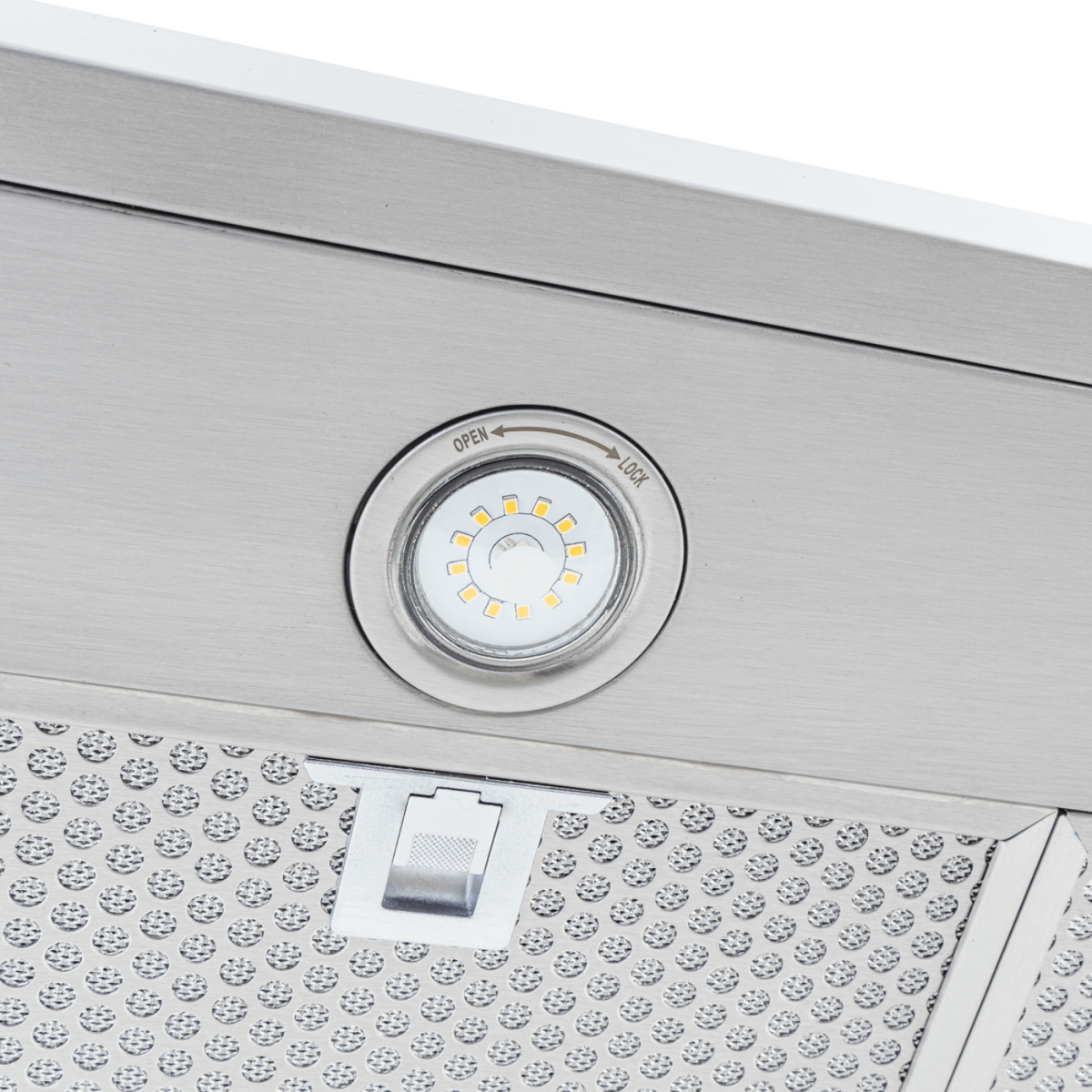 Proline PLFW 520 - Wall-Mounted Range Hood, 600/1200 CFM | Convertible to Ductless, Stainless Steel, Matte Black Finish - PLFW 520.24